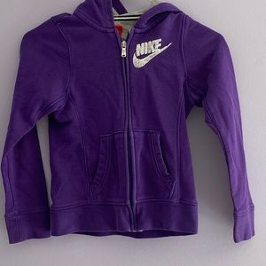 Nike purple zip up